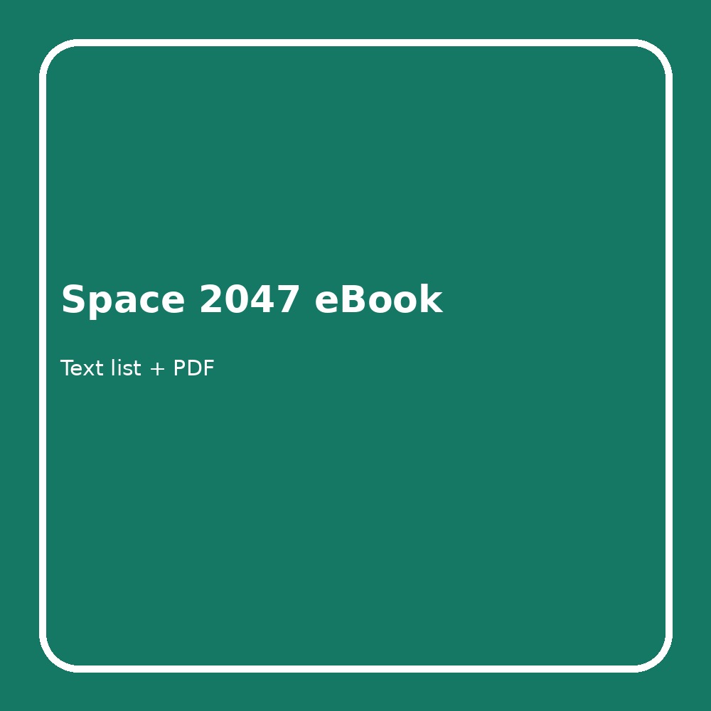 Space 2047 eBook
