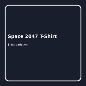 Space 2047 T-Shirt - Black